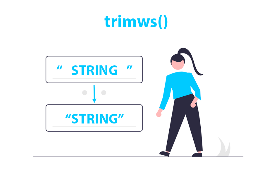 Remove leading or trailing whitespaces in R with trimws()