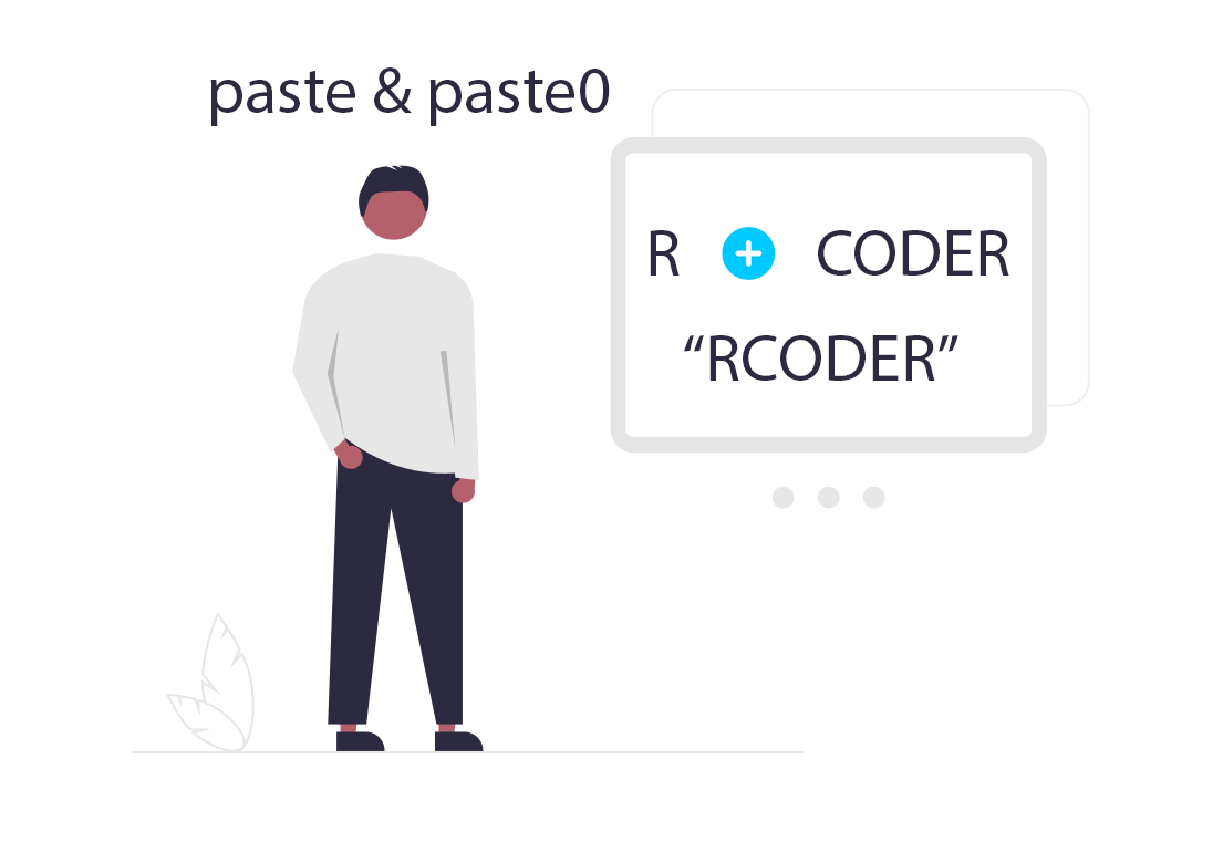 Concatenate strings in R with paste and paste0 functions