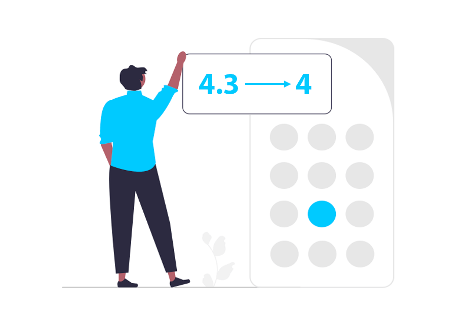 Rounding numbers in R