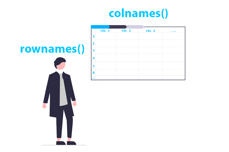 Nombres de filas y columnas en R