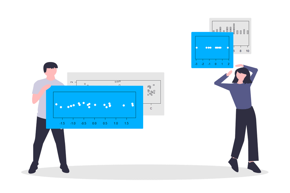 Use the stripchart function to create strip charts in R programming