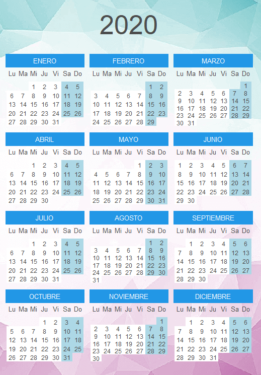 Calendario anual en R con imagen de fondo